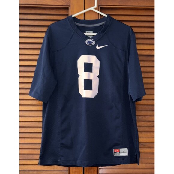 Penn State Nittany Lions #8 Nike Team Jersey Size Men's Large Blue - Picture 1 of 6